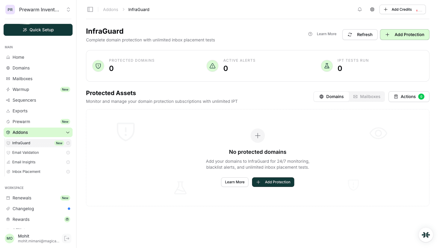 InfraGuard domain monitoring